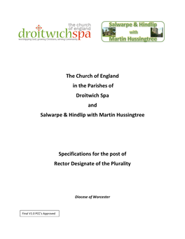 The Church of England in the Parishes of Droitwich Spa and Salwarpe & Hindlip with Martin Hussingtree
