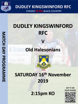 Dudley Kingswinford Rfc Forged in the Black Country