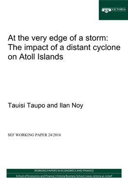 The Impact of a Distant Cyclone on Atoll Islands