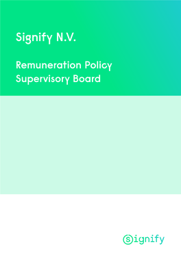 Remuneration Policy Supervisory Board