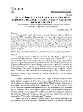 Los Marañones Y La Polémica De La Conquista: Retórica E