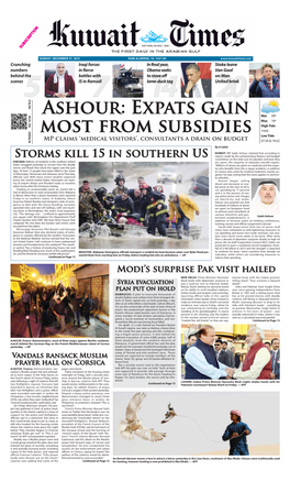 Ashour: Expats Gain Most from Subsidies