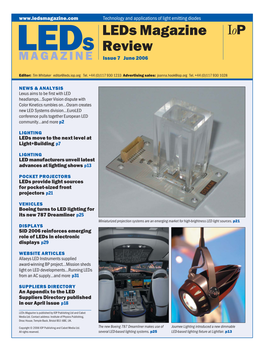 Leds Magazine Review and Can Be Downloaded from Our Website