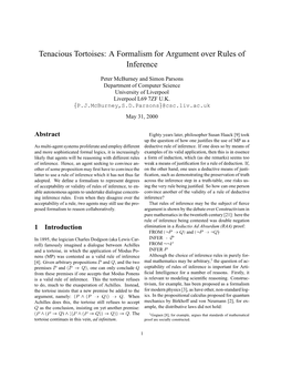 A Formalism for Argument Over Rules of Inference