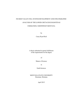 Incised Valley-Fill System Development and Stratigraphic