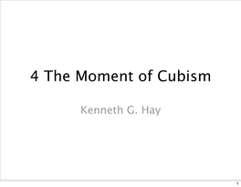 4 the Moment of Cubism