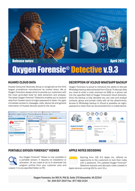 Oxygen Forensic® Detectivev.9.3