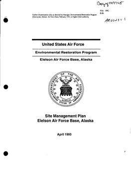 Environmental Restoration Program Elelson Air Force Base, Alaska