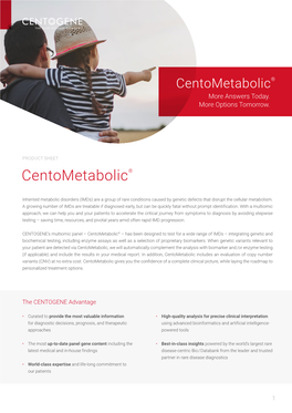 Centometabolic® More Answers Today