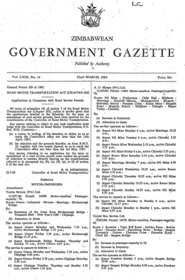 Government Gazette