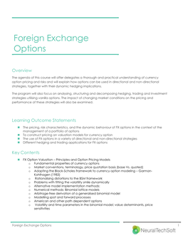 Foreign Exchange Options