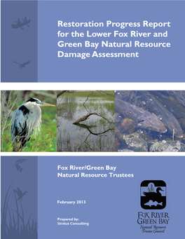 Restoration Progress Report for the Lower Fox River and Green Bay Natural Resource Damage Assessment