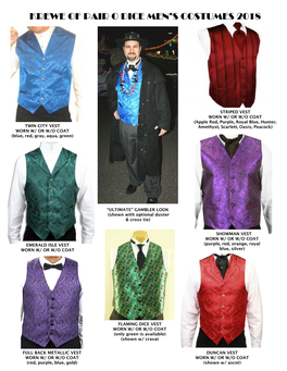 Krewe of Pair O Dice Men's Costumes 2018