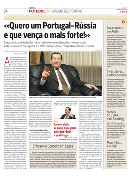 Quero Um Portugal-Rússia E Que Vença O Mais Forte!