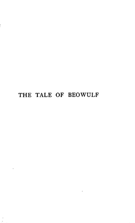 The Tale of Beowulf