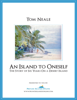 An Island to Oneself by Tom Neale