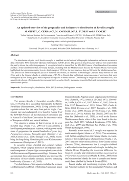 An Updated Overview of the Geographic and Bathymetric Distribution of Savalia Savaglia M