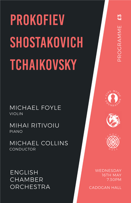 Prokofiev Shostakovich Tchaikovsky