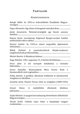 Az 1831-Es Kolerafelkelés Északkelet Magyar- Országon