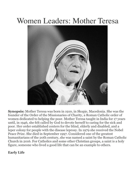 Mother Teresa