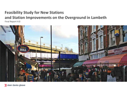 Lambeth Overground Stations Study Contents