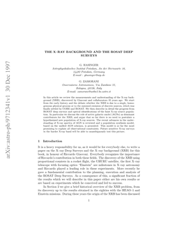 The X-Ray Background and the ROSAT Deep Surveys