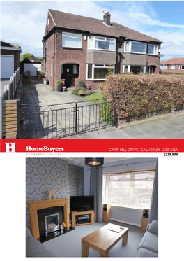 Carr Hill Drive, Calverley Ls28 5Qa £319,999