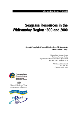 Seagrass Resources in the Whitsunday Region 1999 and 2000