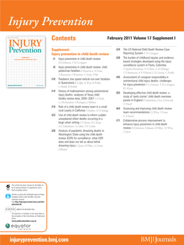 Injury Prevention Supplement