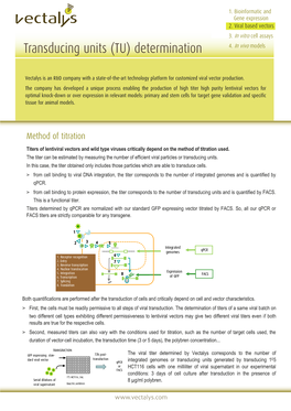 Transducing Units (TU) Determination 4