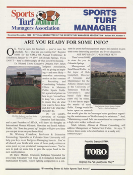 Sports Turf Manager Toro