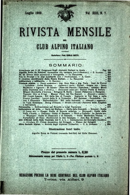 Rivista Mensile Club Alpino Italiano