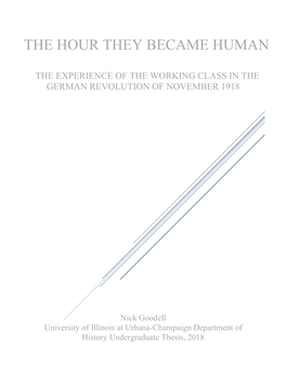 The Hour They Became Human: the Experience of the Working Class In