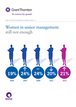 Women in Senior Management: Still Not Enough 19% 24% 24% 20%