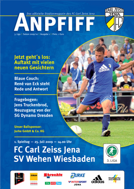 FC Carl Zeiss Jena SV Wehen Wiesbaden