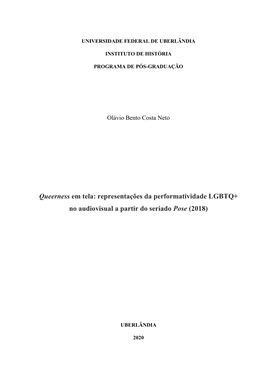 Representações Da Performatividade LGBTQ+ No Audiovisual a Partir Do Seriado Pose (2018)