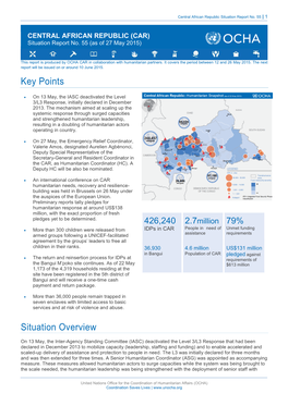 Key Points Situation Overview