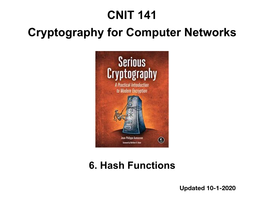 CNIT 141 Cryptography for Computer Networks