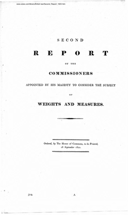 Second Report of the Commissioners