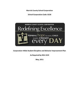 8130 Corporation–Wide Student Discipline and Behavior