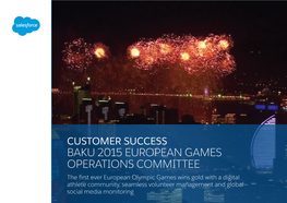 Baku 2015 European Games Operations Committee