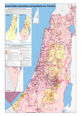 Israeli Settler-Colonialism and Apartheid Over Palestine
