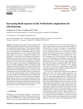 Increasing Flood Exposure in the Netherlands