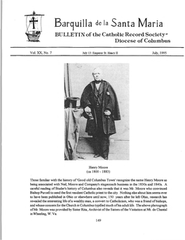 Barquilla De La Santa Maria BULLETIN of the Catholic Record Society­ Diocese of Columbus