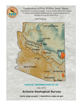 Geodatabase of Post-Wildfire Study