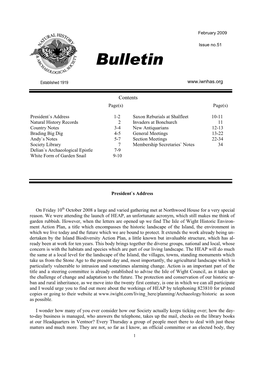 BULLETIN Feb 09