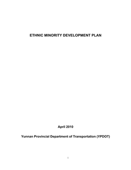 Ethnic Minority Development Plan