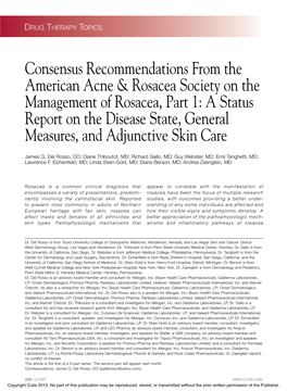 Consensus Recommendations from the American Acne