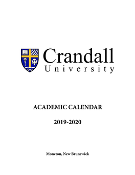 Academic Calendar 2019-2020