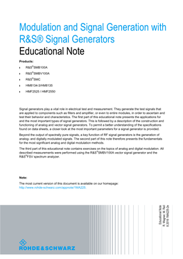 Appl. Note, Tech. Info, White Paper, Edu. Note